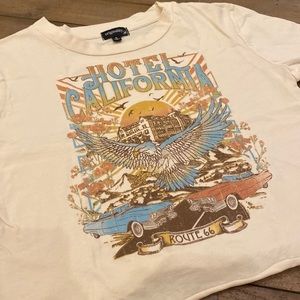 Dry Goods Hotel California Cropped Tee